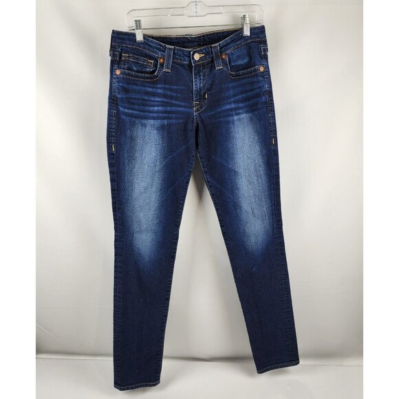 Big Star Jeans Womens 29L Blue Vintage Mid Rise Dark Wash Jeans (29x32) XSW2392 - Picture 1 of 11